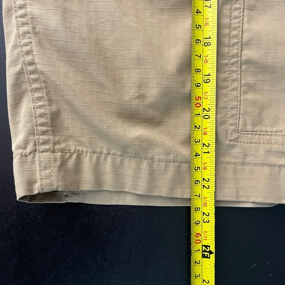 Carhartt Force Broxton Cargo Shorts Men 34 Tan Relaxed Fit Ripstop‎ Workwear